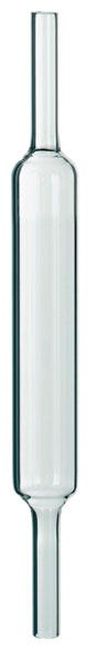 Reaktionsrohr Quarzglas, 220 x 25 mm Ø, zur Butanverbrennung